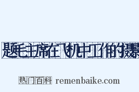 题毛主席在飞机中工作的摄影是什么意思的图片